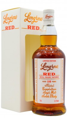 Longrow Red Refill Malbec Cask Finish 10 year old