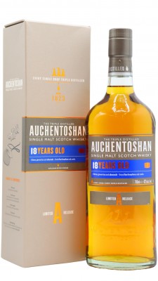 Auchentoshan Single Malt Scotch (Old Bottling) 18 year old