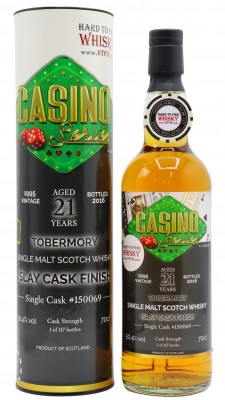 Tobermory Casino Series - Islay Cask # Blackjack 1995 21 year old