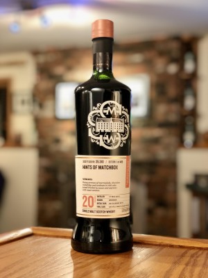 Glen Moray SMWS 35.310 (20 year - May 2001) "Hints of matchbox" - After 17 years in an ex-Oloroso butt, transferred to a heavily charred 1st-fill puncheon - 57.8% ABV